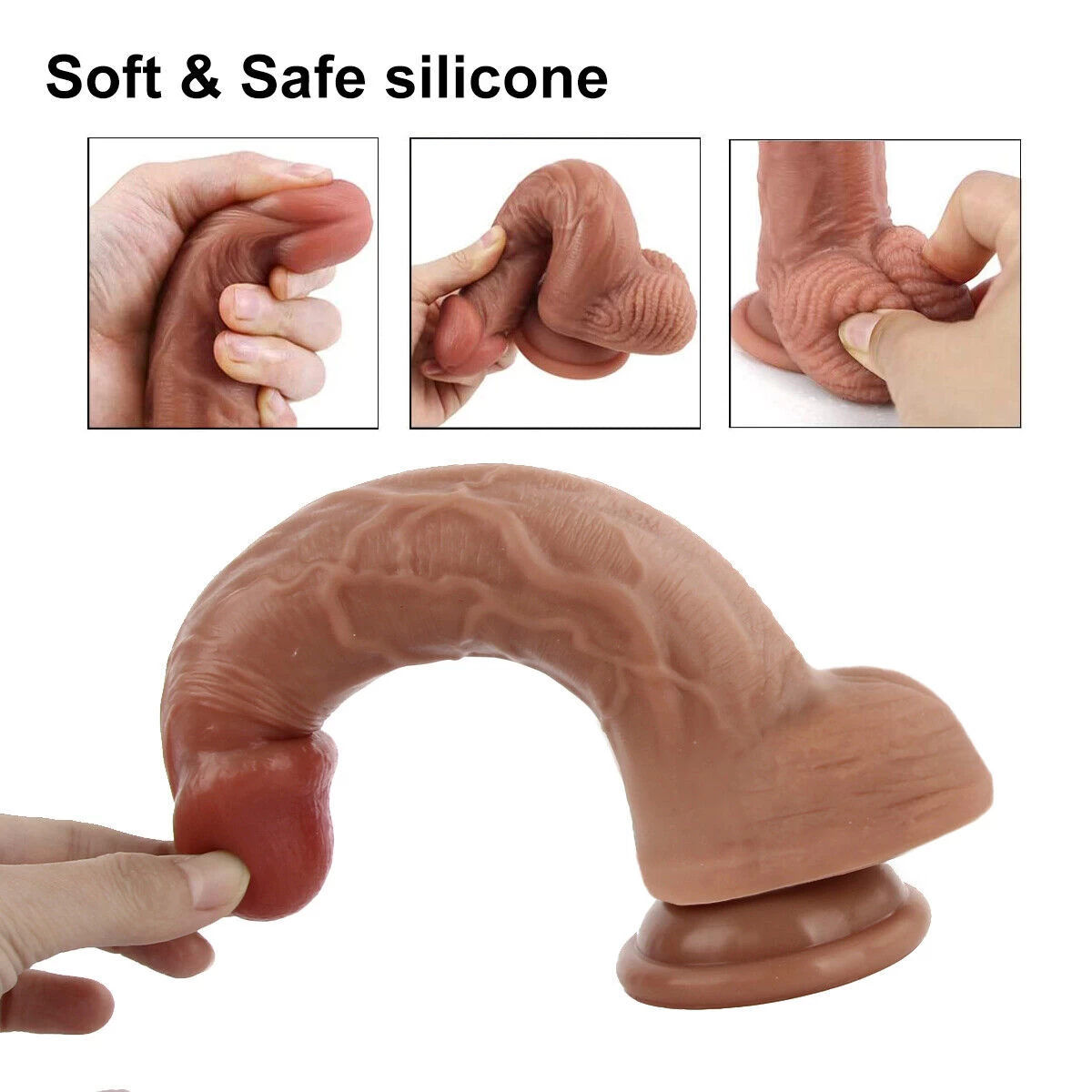 Generic 9 Inch Realistic Silicone Penis Dildo Sex Toy - image 7