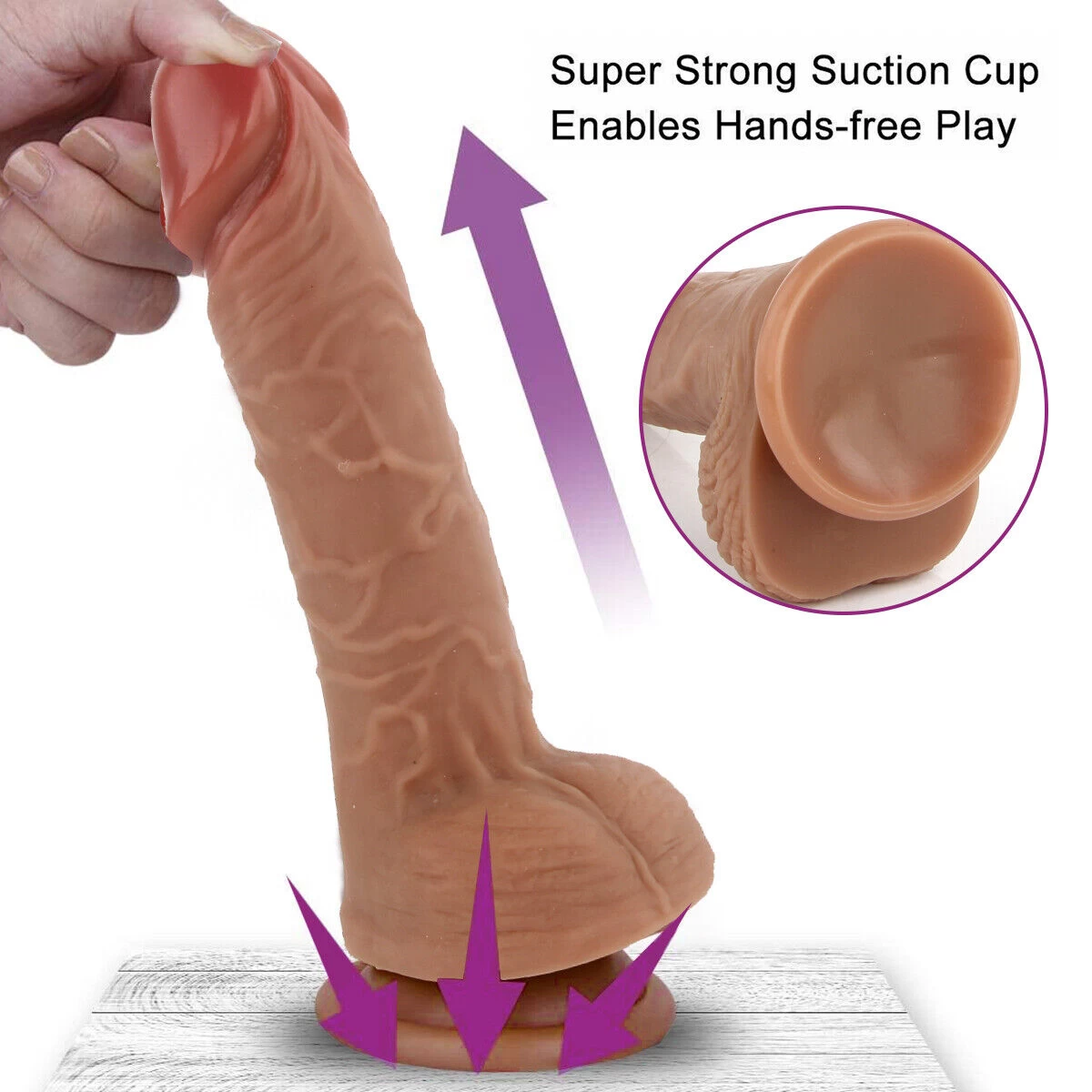 Generic 9 Inch Realistic Silicone Penis Dildo Sex Toy - image 9