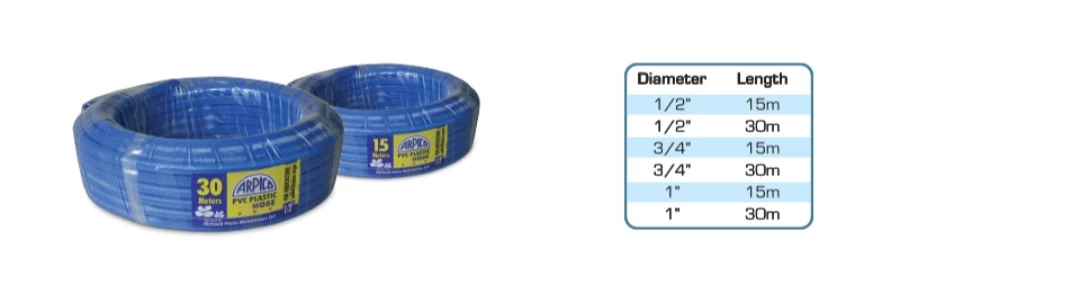 Arpico Garden Hoses Plastic 1/2" Blue 50Feet (15M) - image 3