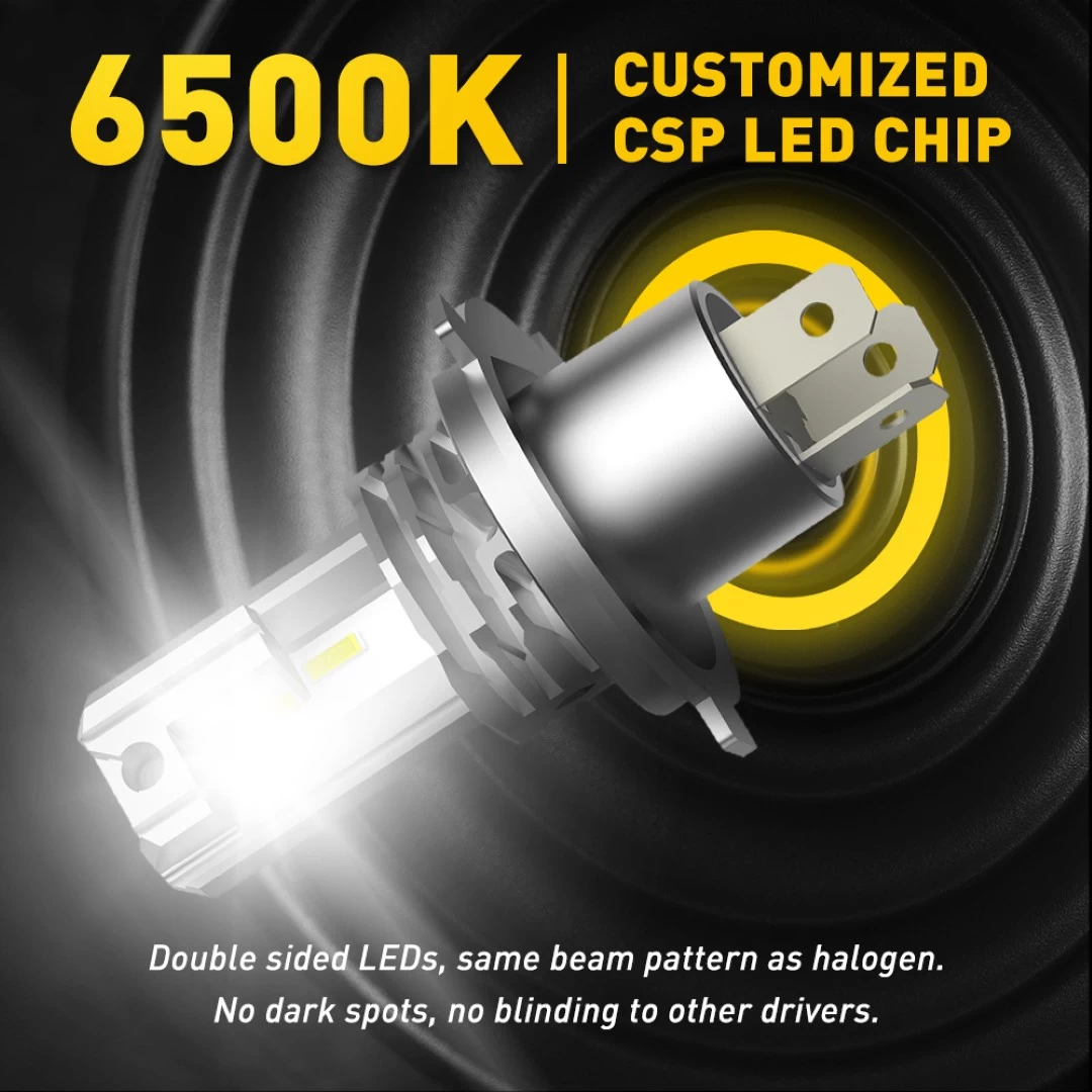 AUXITO H4 9003 LED Hi-Lo Beam Fanless Canbus Headlight - image 2