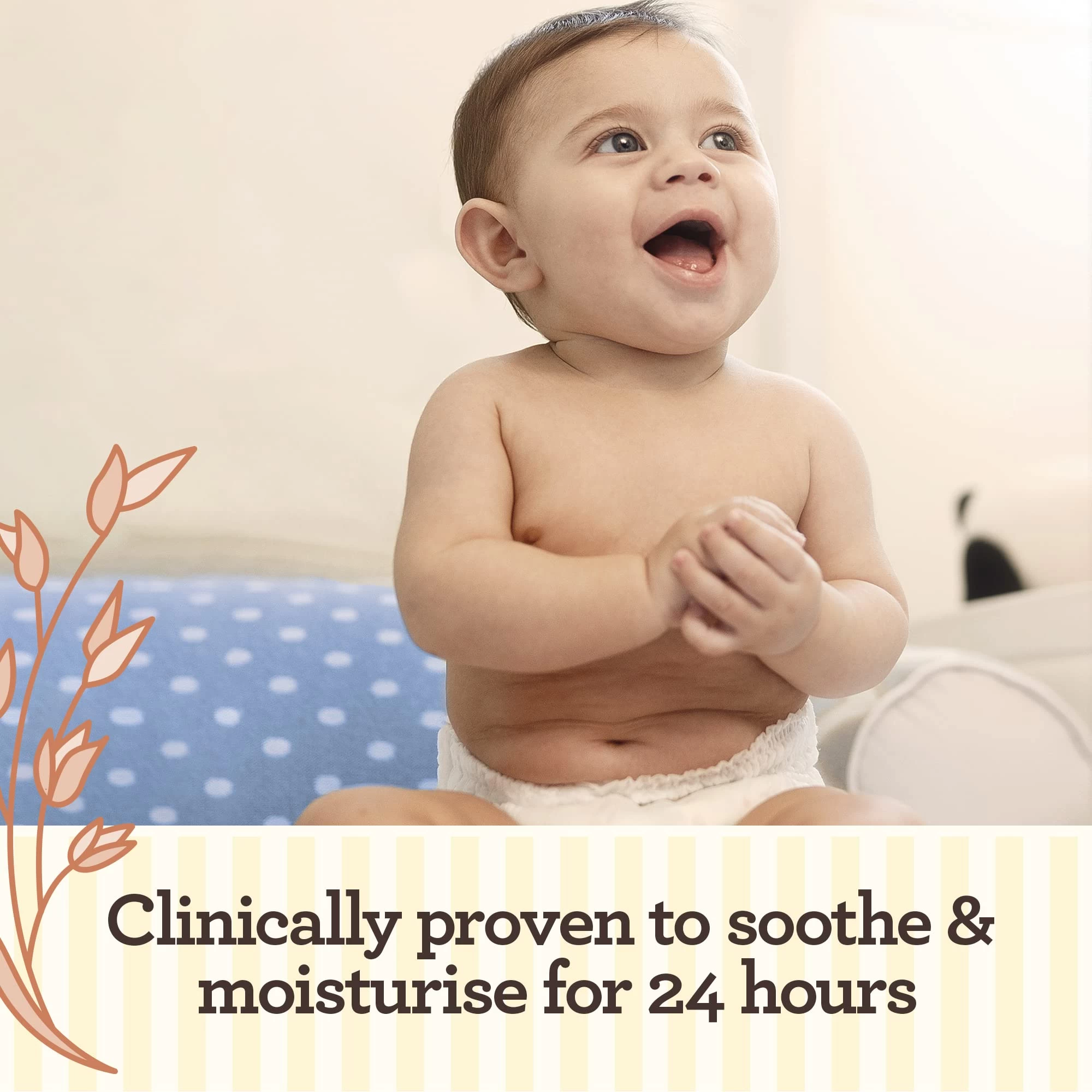AVEENO Baby Soothing Relief Emollient CREAM 150ml Eczema - image 4