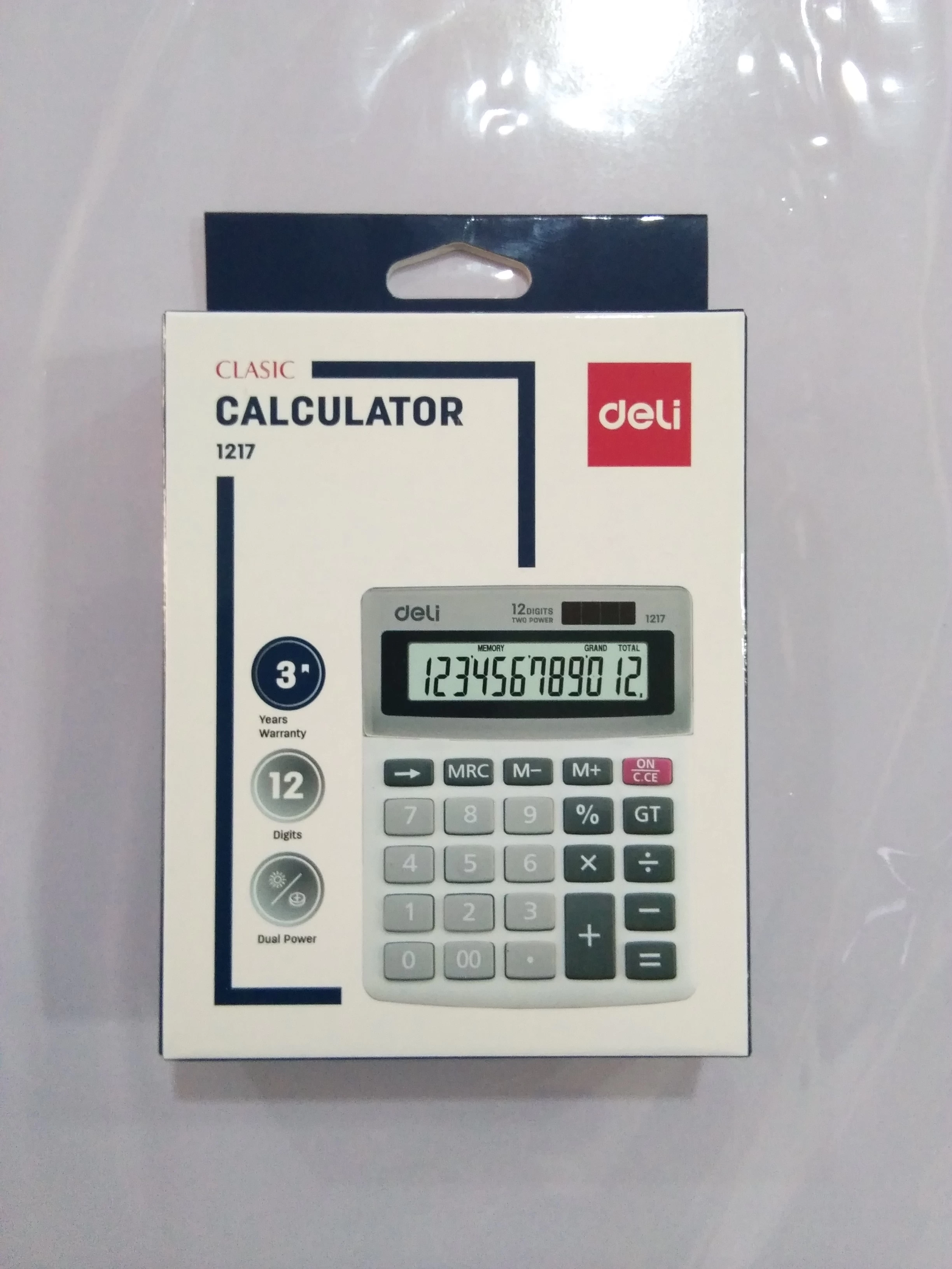 Calculator W1217 Big Display Auto Off Dual Power - image 2