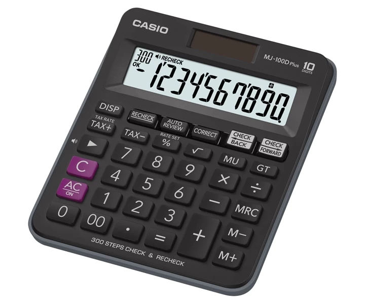 Casio MJ-100D Mini Desk Type Calculator Plus