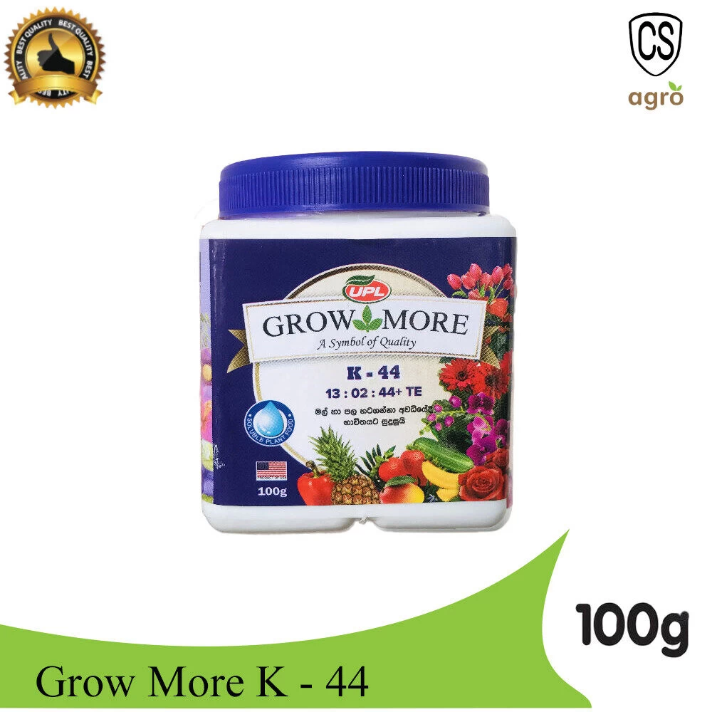 Grow More K44 13:02:44+TE Fertilizer for Flower Roses