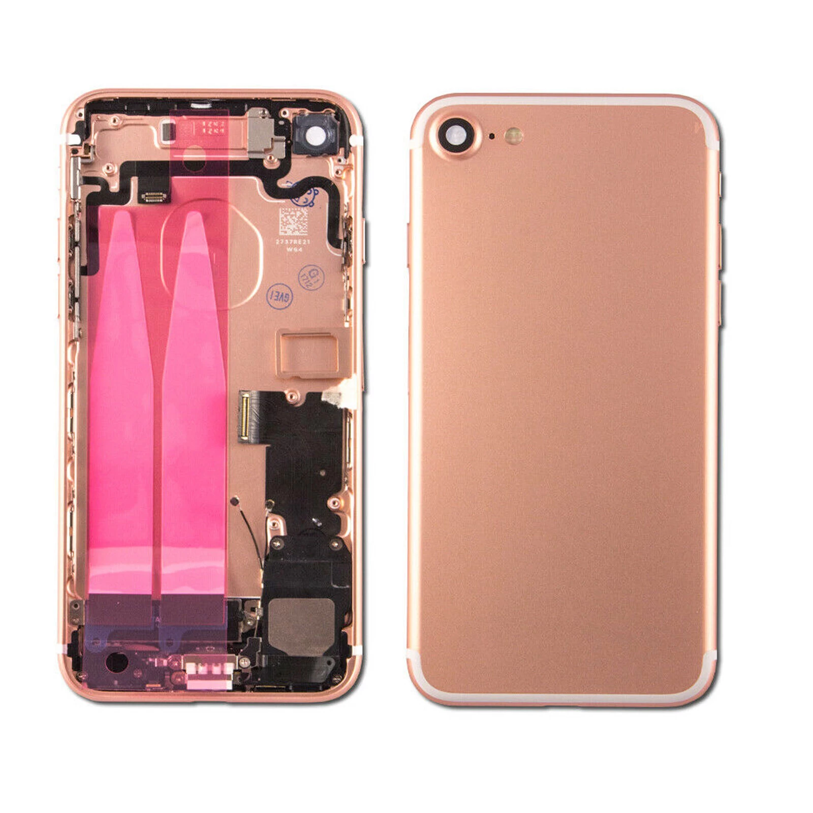 iPhone 7 Rose Gold Full Housing with Sim Tray - image 1