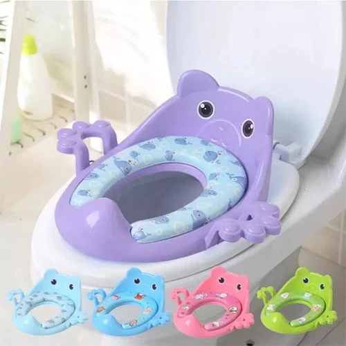 Kids Commode Seat Cover with Handle - image 1