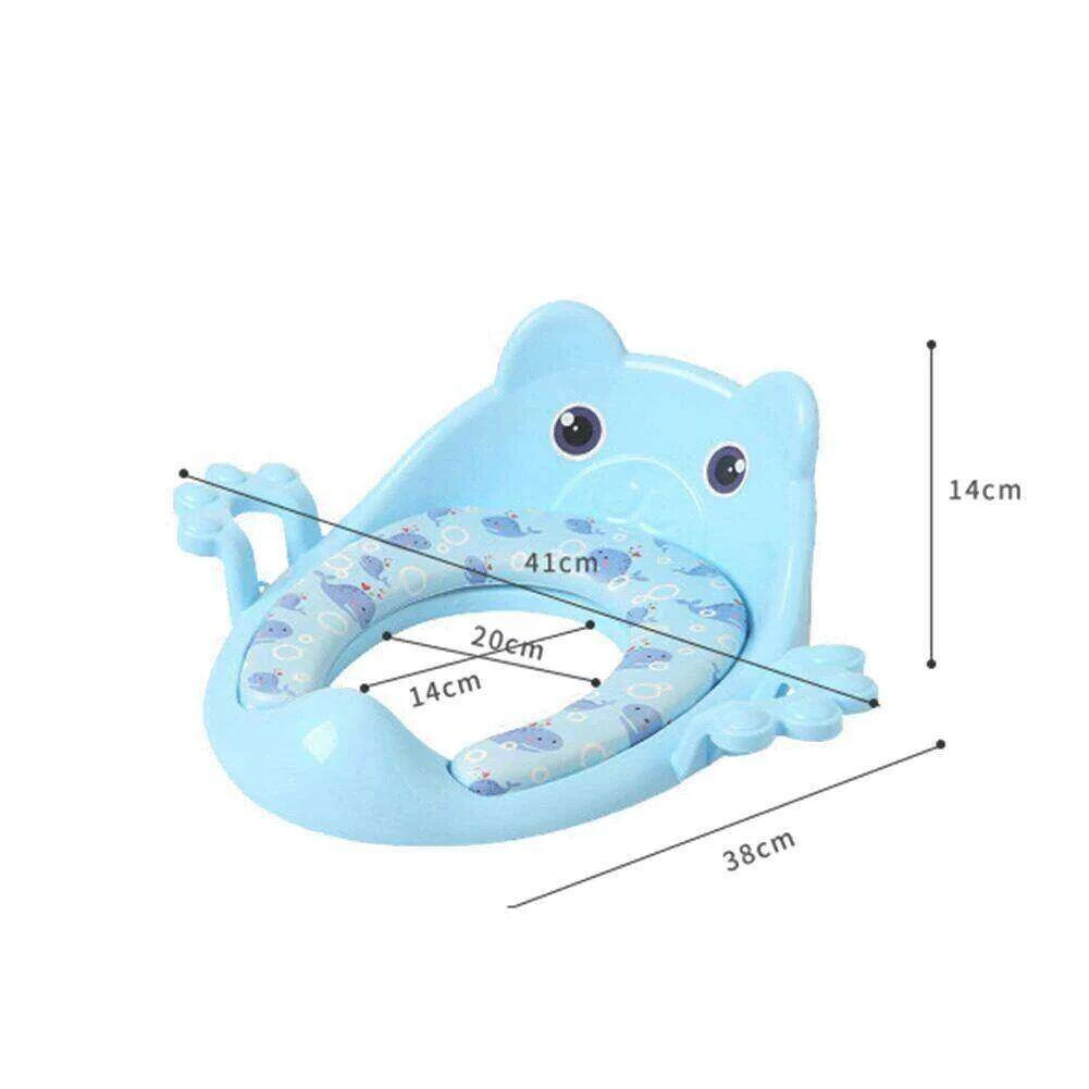 Kids Commode Seat Cover with Handle - image 2