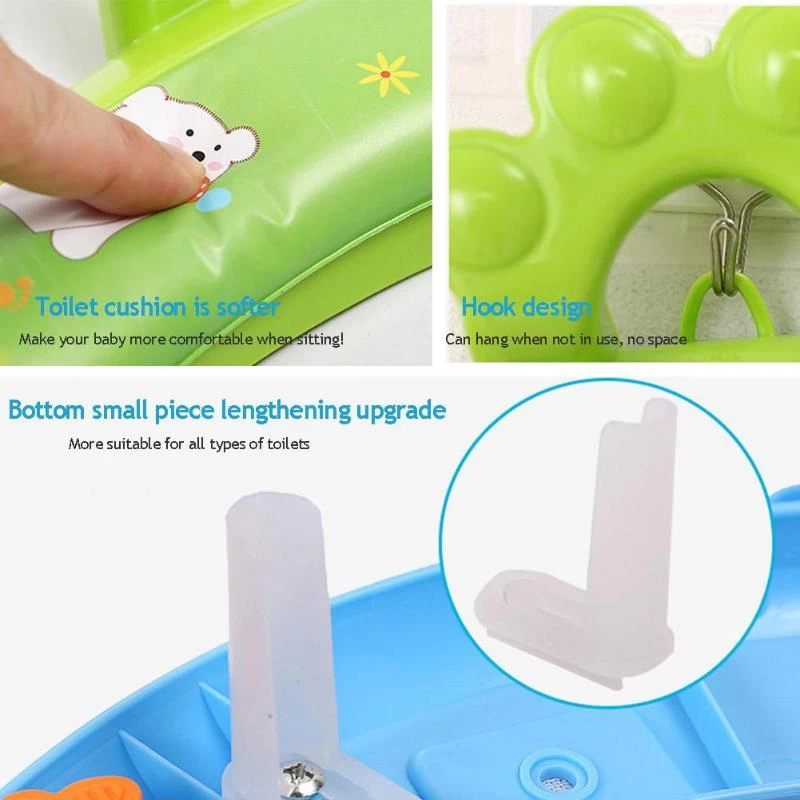 Kids Commode Seat Cover with Handle - image 3