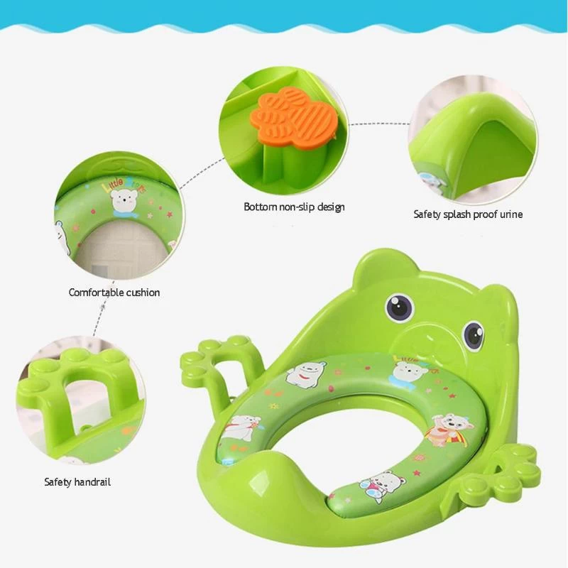 Kids Commode Seat Cover with Handle - image 6