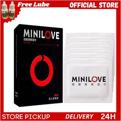 Mini Love scrub delay hand wipe wet tissues (6 Packet) - image 1