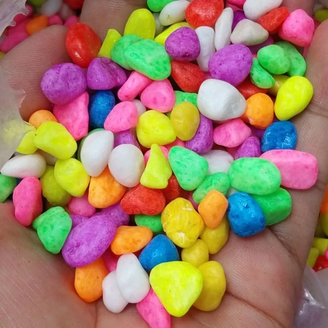 Generic 1kg Multi color Fish Tank Pebbles - image 2