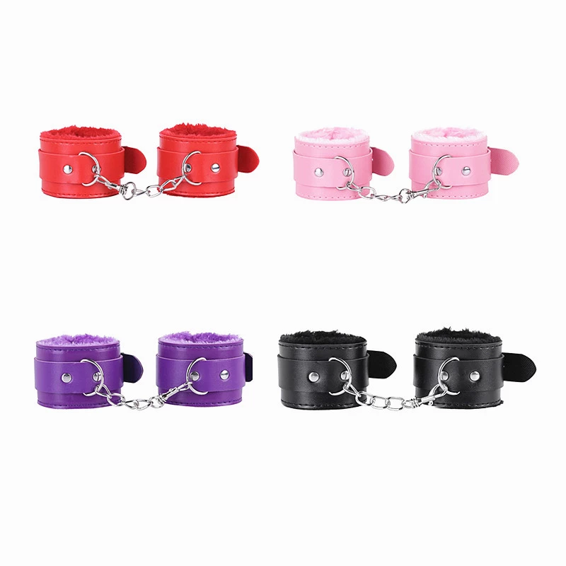 Generic Soft Handcuffs PU Leather for Couples Game - image 5