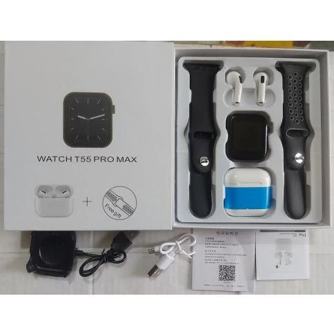 Generic T55 Smartwatch & Air Pods Combo - image 3