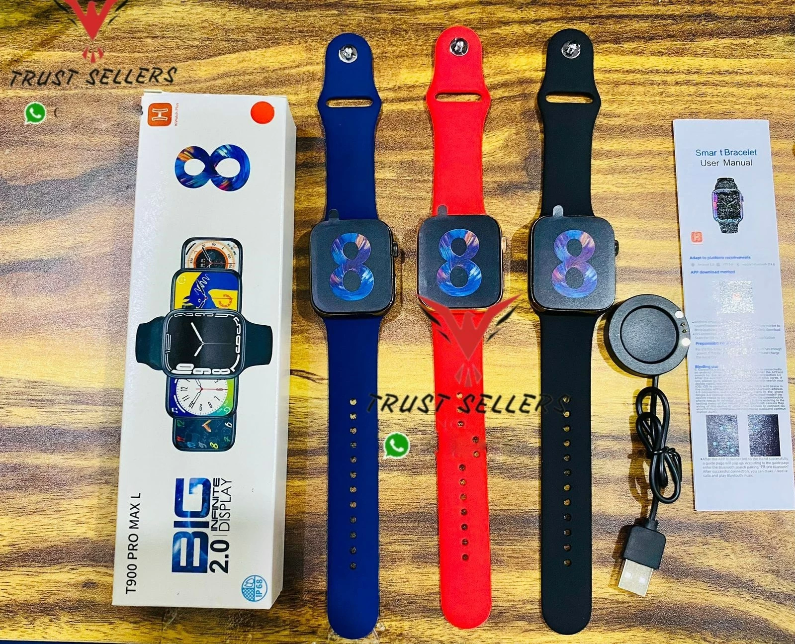 Generic T900 pro max 2.0 inch Infinite Display Smartwatch - image 2