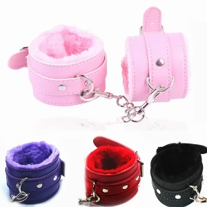 Generic Soft Handcuffs PU Leather for Couples Game