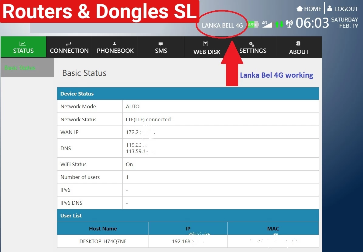 Unlocked M09 4G LTE (Mobitel) FDD/TDD WIFI Router - image 3