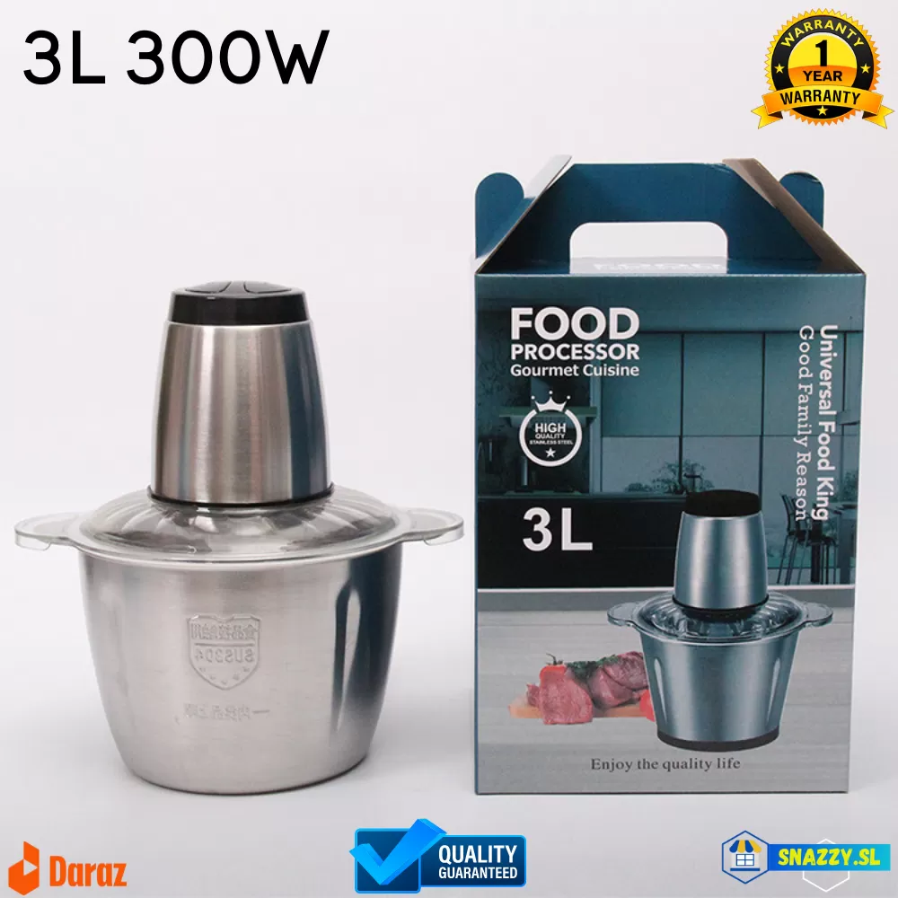 Generic 3L Capacity Electric Chopper Meat Mincer Garlic Masher