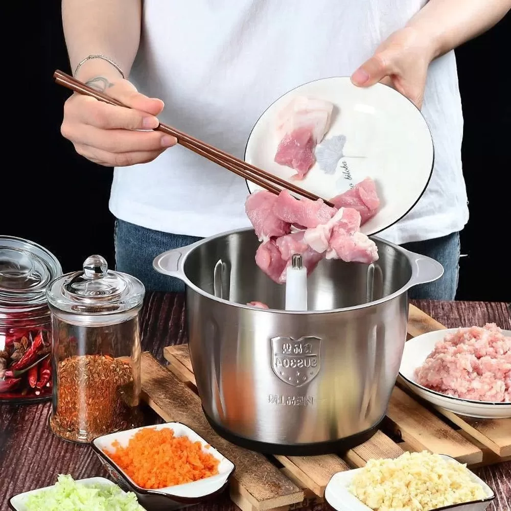 Generic 3L Capacity Electric Chopper Meat Mincer Garlic Masher - image 5
