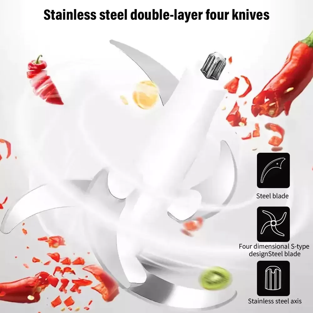 Generic 3L Capacity Electric Chopper Meat Mincer Garlic Masher - image 8