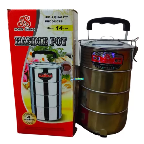 Generic 4-Layer Lunch Carrier Handle Pot