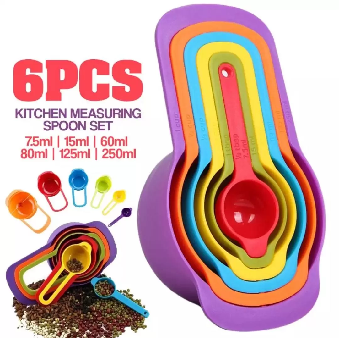 Generic 6 Pcs Measuring Cup And Measuring Spoon Set Baking