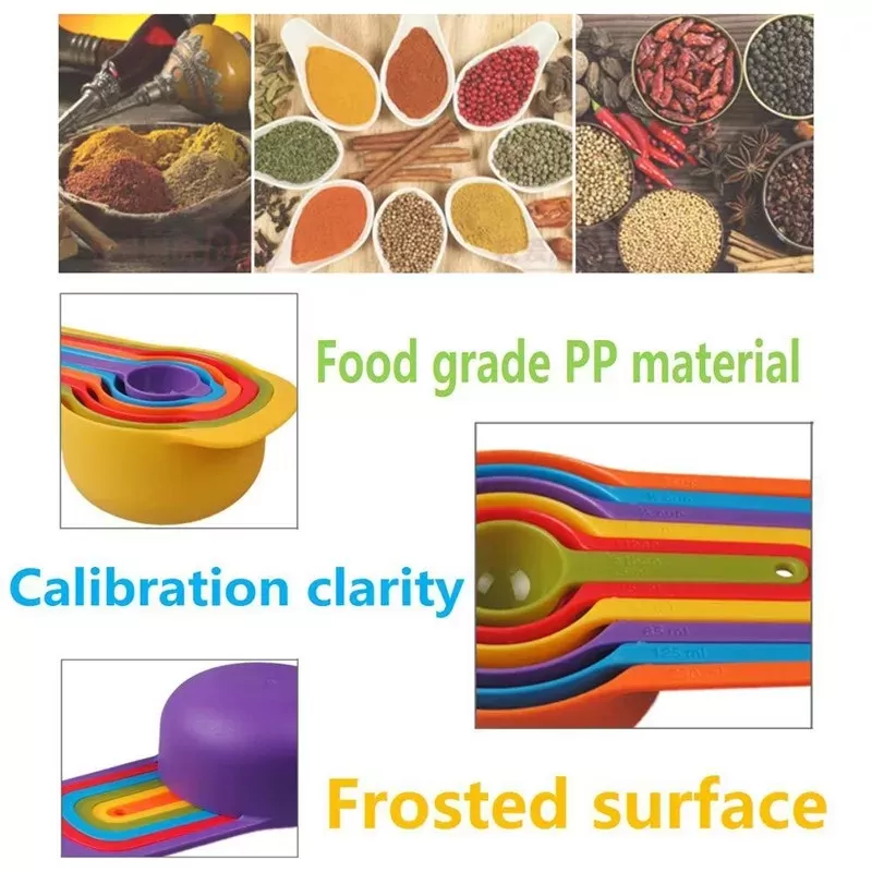 Generic 6Pcs Stackable Color Measuring Spoon Set - image 6