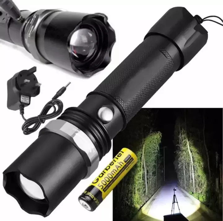 3w tactical swat heavy duty rechargeable flashlight WdtPro LED 2 Pack, 3 Modes Super Bright High Lumens Flashlights, Zoomable Flash Light with LCD Display, IP65 Waterproof Flashlights for Home Emergency Camping and it comes with a removable stainless steel bidirectional clip Buy Black Flashlight Torch SWAT