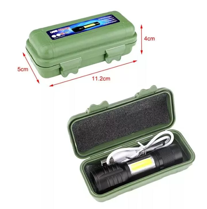 Generic Mini LED Flashlight COB Reader Lamp Zoomable - image 4
