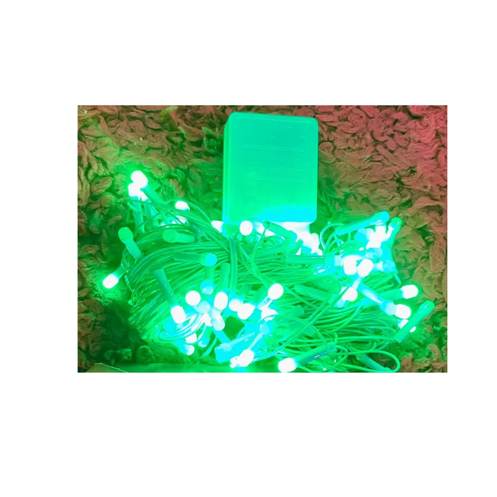 Generic LED Wesak Christmas Vesak Rice Lights - Green