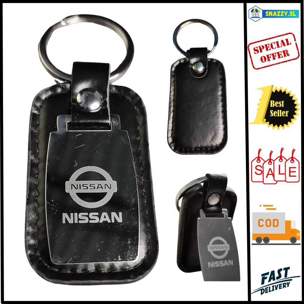 Nissan Car Logo Square Keychain Key Ring Key Tags