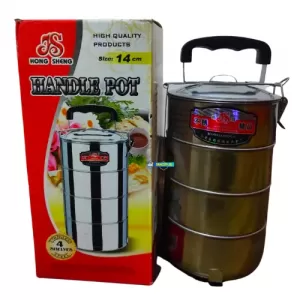 Generic 4-Layer Lunch Carrier Handle Pot