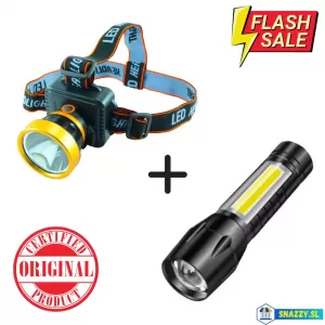 Generic LED Headlamp and Flashlight 2 in 1 USB Rechargeable