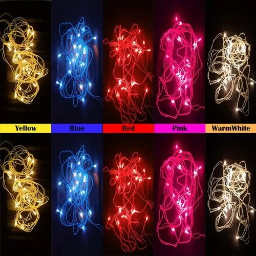 Generic PVC RGB 62 Bulbs 5 Meter Rice Light