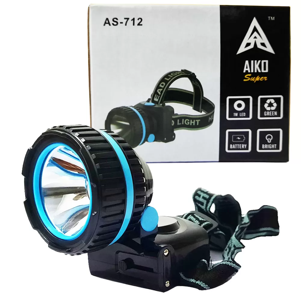Aiko As-712 Rechargable Hi-Power Touch Head Lamp - image 2