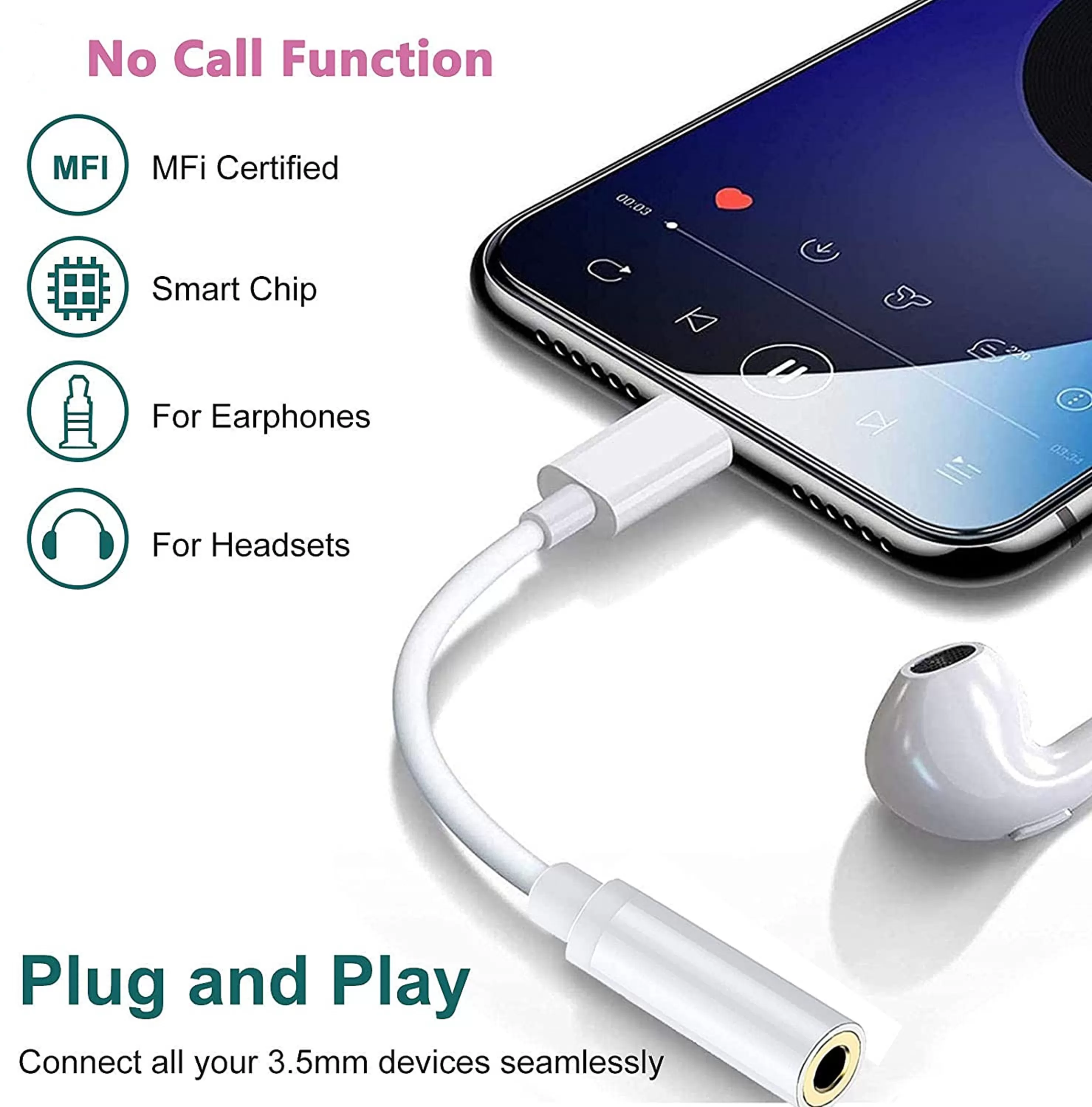 Apple Lightning to 3.5mm Headphone Adapter - image 3