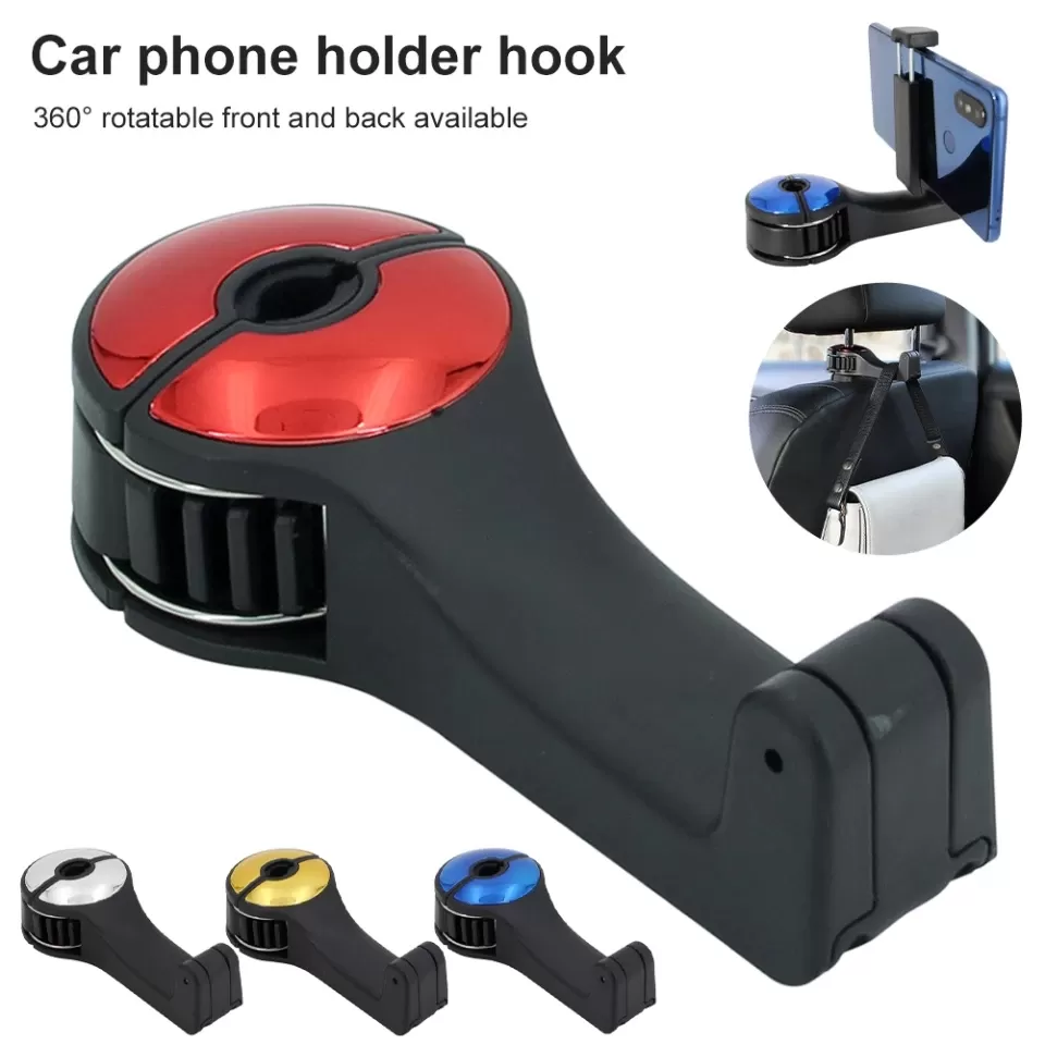 Generic Car Headrest Hook Multi-Function Phone Holder - image 3