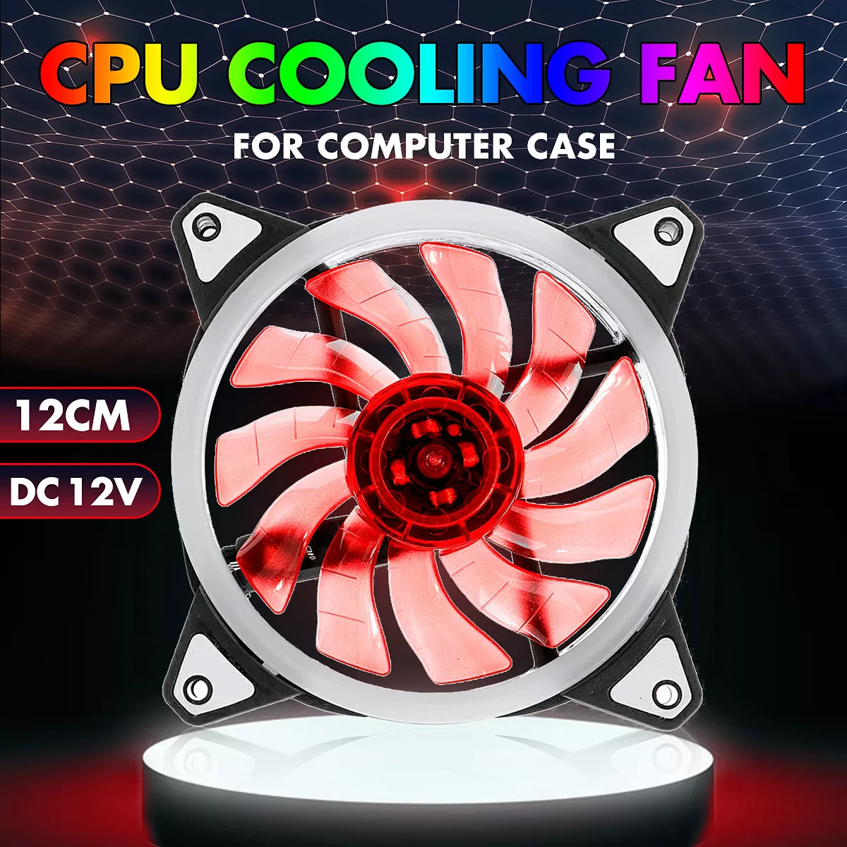 Generic Desktop Gaming Computer RGB Fan Multi Color