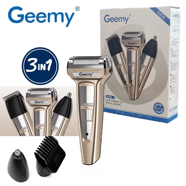 Geemy GM-6582 3 in 1 Hair Trimmer - image 1