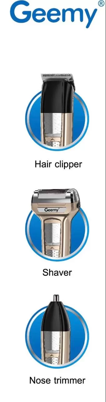 Geemy GM-6582 3 in 1 Hair Trimmer - image 3