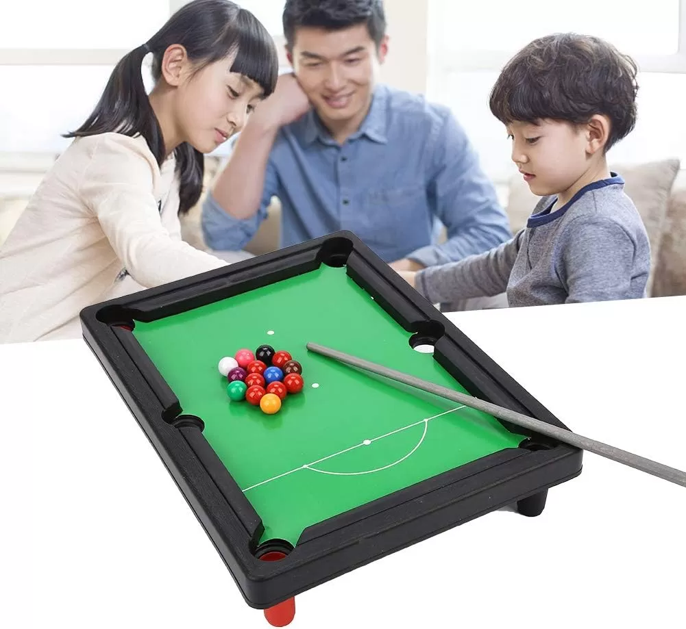 Generic Mini Pool Table Toy Snooker Party & Fun Games