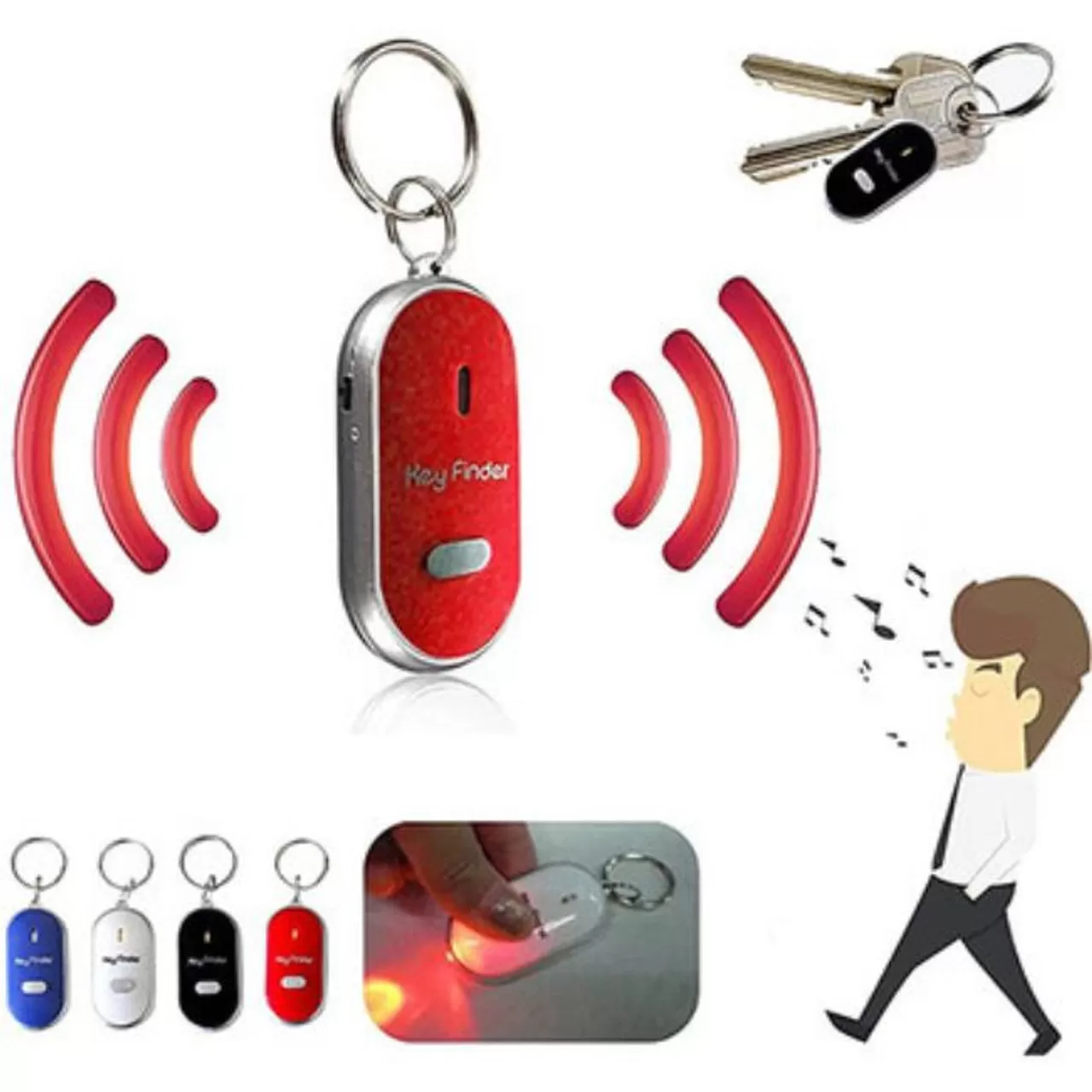 Generic Mini Whistle Key Finder Anti Lost Wireless - image 5
