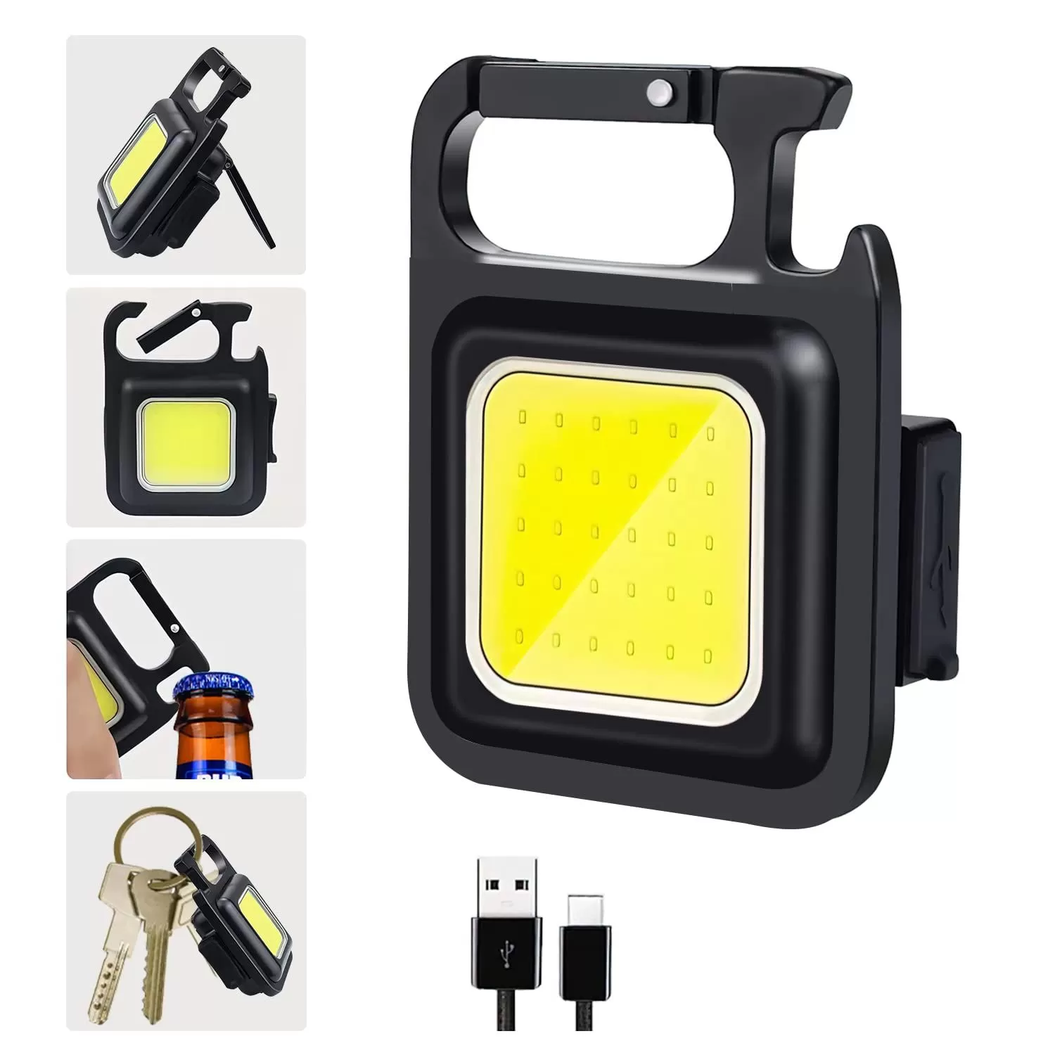 Generic Mini LED COB Working Keychain Light