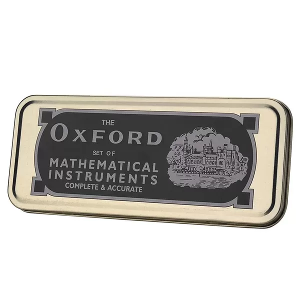 Oxford Maths Set Geometry Instruments Set in Tin - image 2