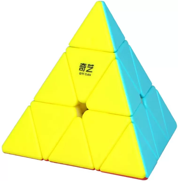 Qiming Pyramid Speed Cube 3x3x3 Stickerless Frosted