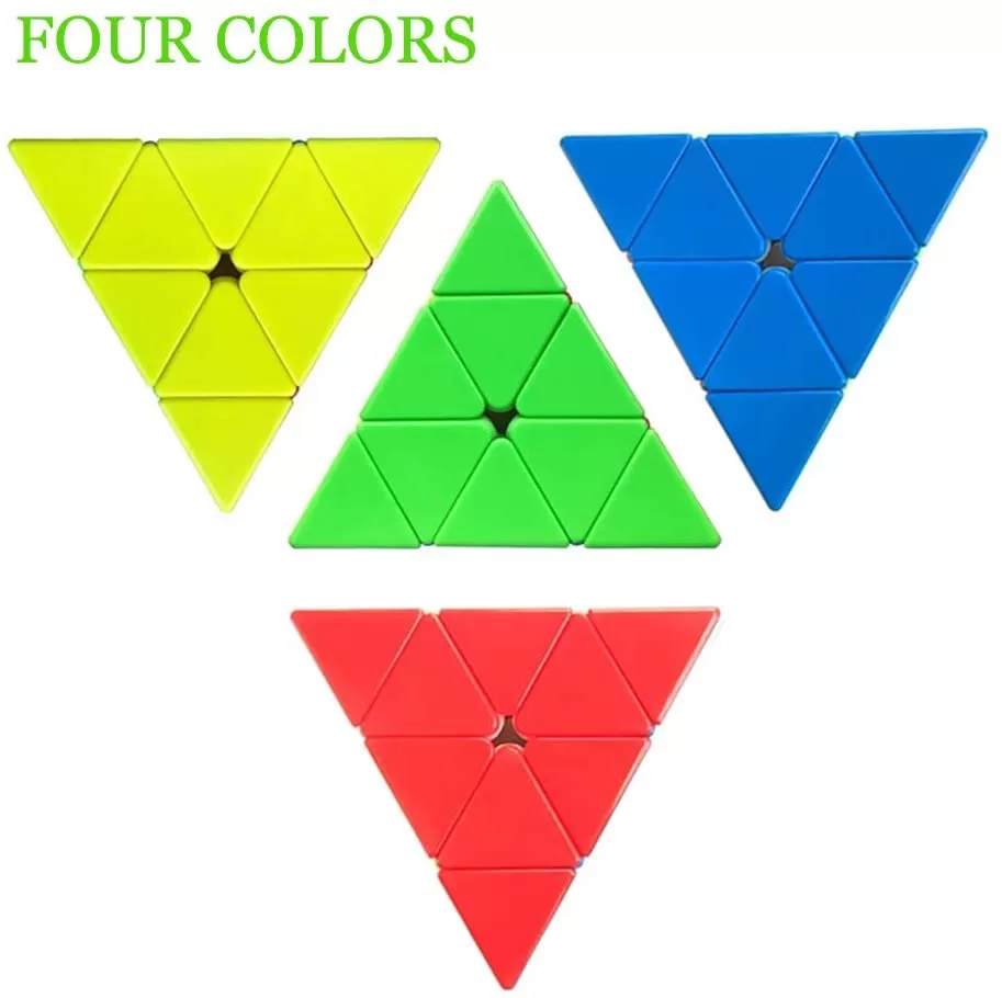 Qiming Pyramid Speed Cube 3x3x3 Stickerless Frosted - image 2