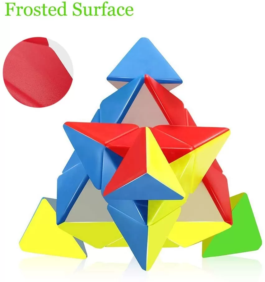 Qiming Pyramid Speed Cube 3x3x3 Stickerless Frosted - image 5