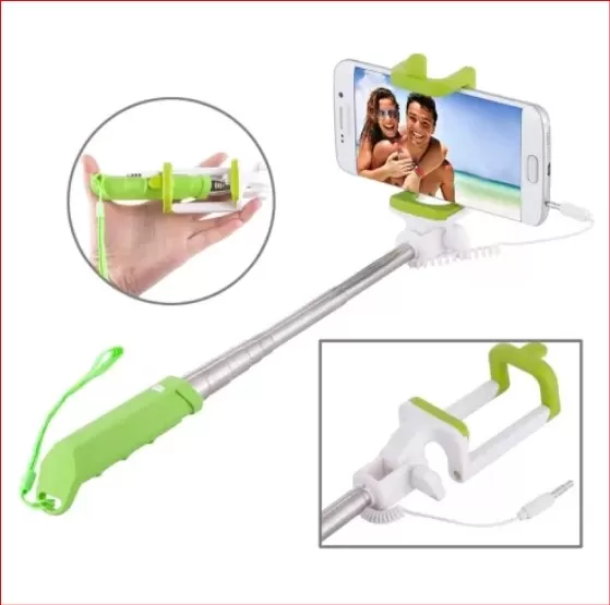 Rainbow Mini Monopod 3.5mm Plug Selfie Stick