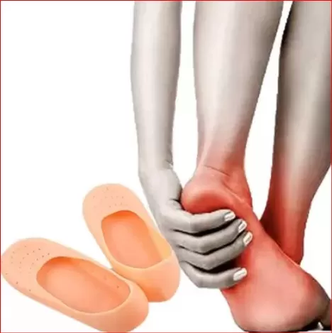 Smiling Foot Heel Crack Guard Full Length Silicone Gel - image 3