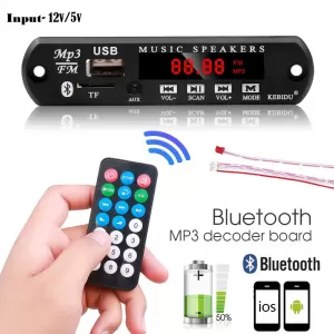 Generic Audio Decoder Board Bluetooth USB MP3 WMA FM AUX Kit