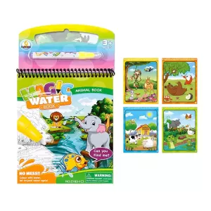 Magic Water Drawing Book Giraffe Design Mess-Free Activity